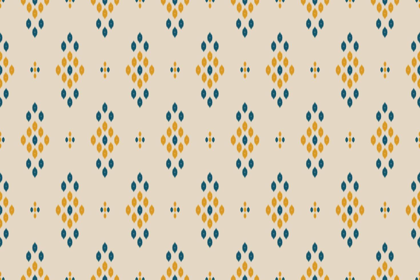 tessuto stile etnico. ikat modello senza cuciture tradizionale. design per sfondo, carta da parati, illustrazione vettoriale, tessuto, abbigliamento, moquette, tessuto, batik, ricamo. vettore