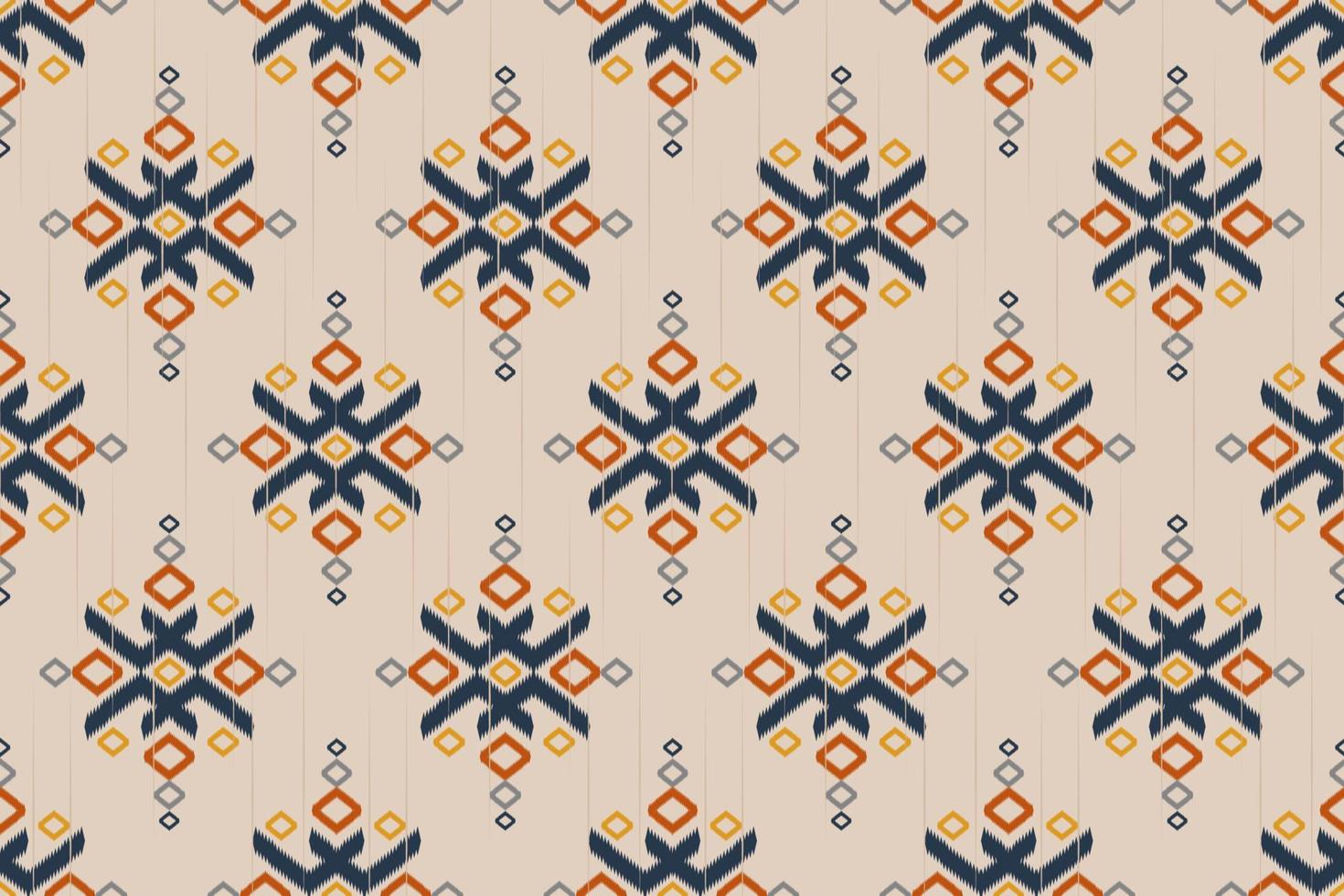 geometrico etnico orientale ikat senza soluzione di continuità modello tradizionale. tessuto indiano stile. design per sfondo, sfondo, vettore illustrazione, tessuto, vestiario, tappeto, tessile, batik, ricamo.