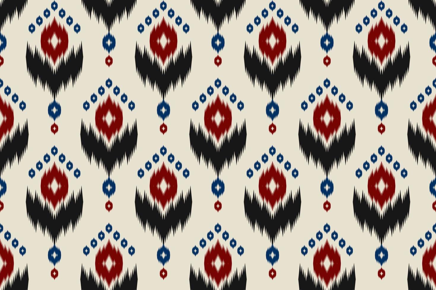 modello senza cuciture etnico orientale ikat tradizionale. tessuto stile indiano. design per sfondo, carta da parati, illustrazione vettoriale, tessuto, abbigliamento, moquette, tessuto, batik, ricamo. vettore