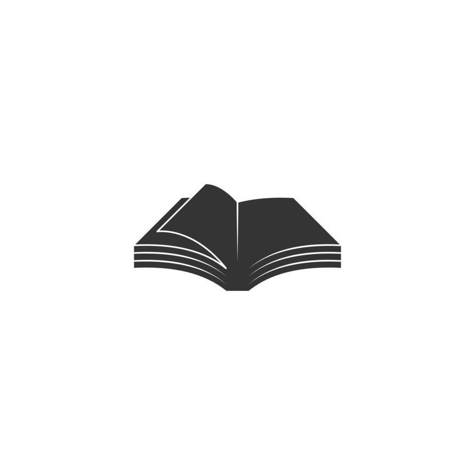 silhouette libro icona illustrazione isolato vettore cartello simbolo. icona per ragnatela disegno, app, etichetta, striscione, manifesto, stampa uso e parte di logo.