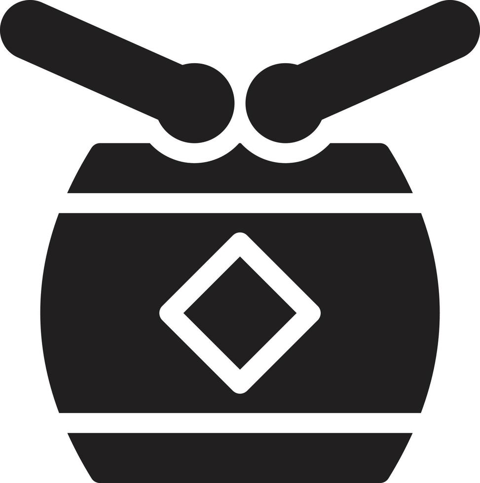 illustrazione vettoriale del tamburo su uno sfondo. simboli di qualità premium. icone vettoriali per il concetto e la progettazione grafica.
