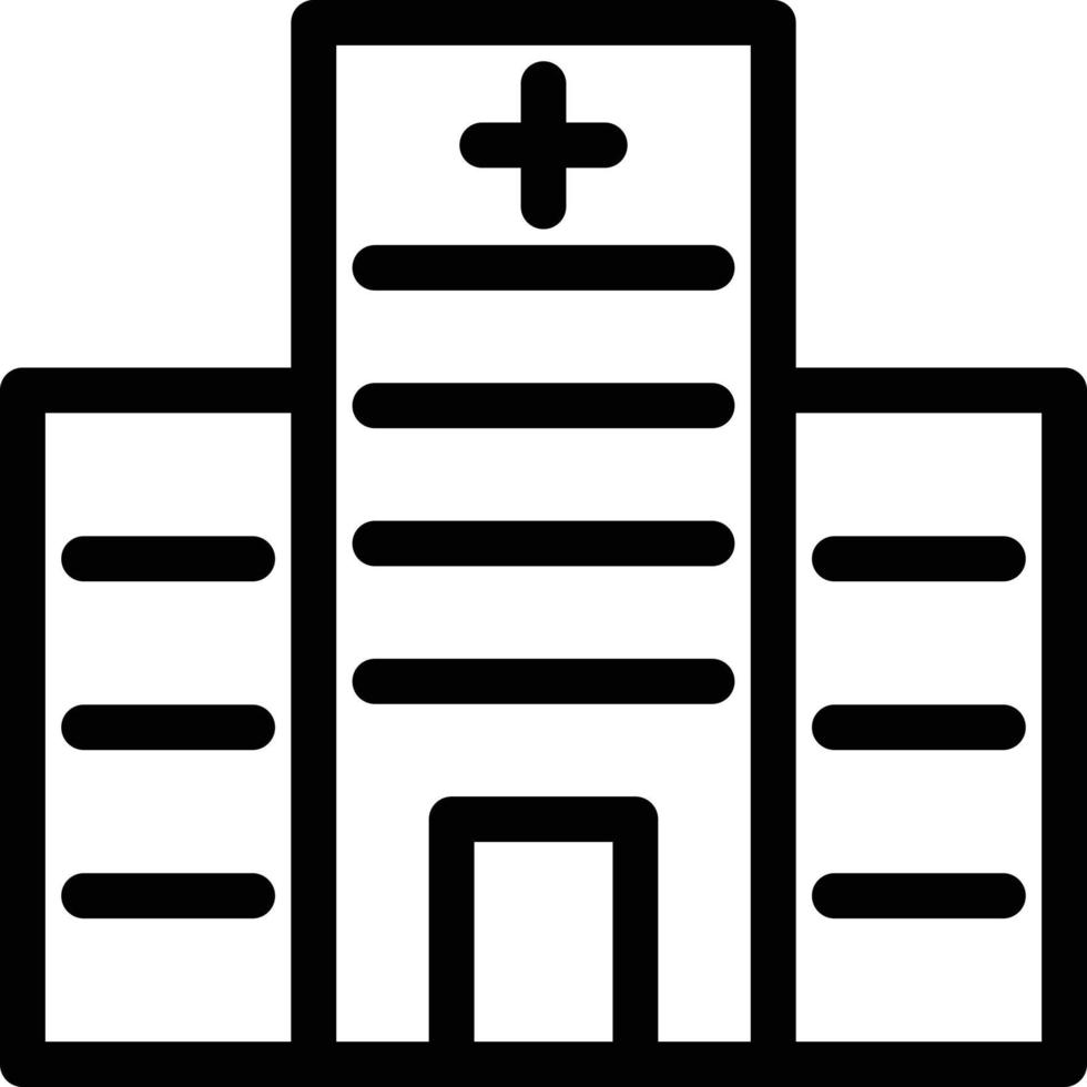 illustrazione vettoriale dell'ospedale su uno sfondo. simboli di qualità premium. icone vettoriali per il concetto e la progettazione grafica.