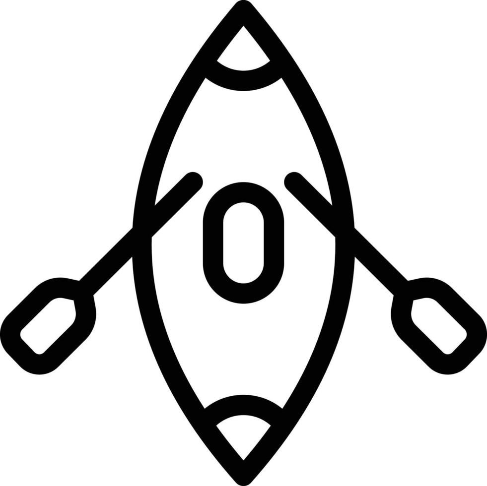illustrazione vettoriale di canoa su uno sfondo. simboli di qualità premium. icone vettoriali per il concetto e la progettazione grafica.