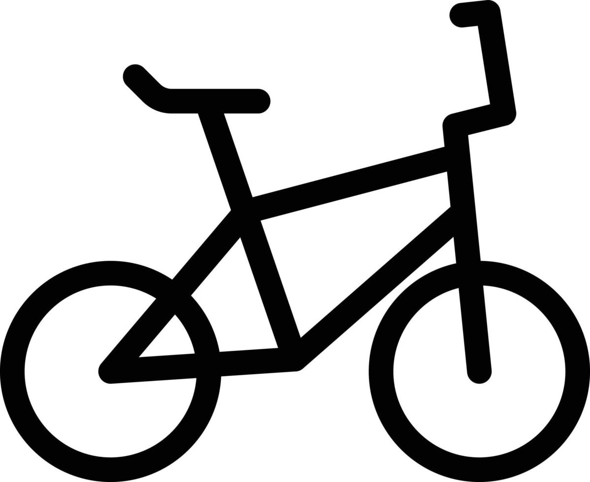 illustrazione vettoriale di bicicletta su uno sfondo simboli di qualità premium. icone vettoriali per il concetto e la progettazione grafica.