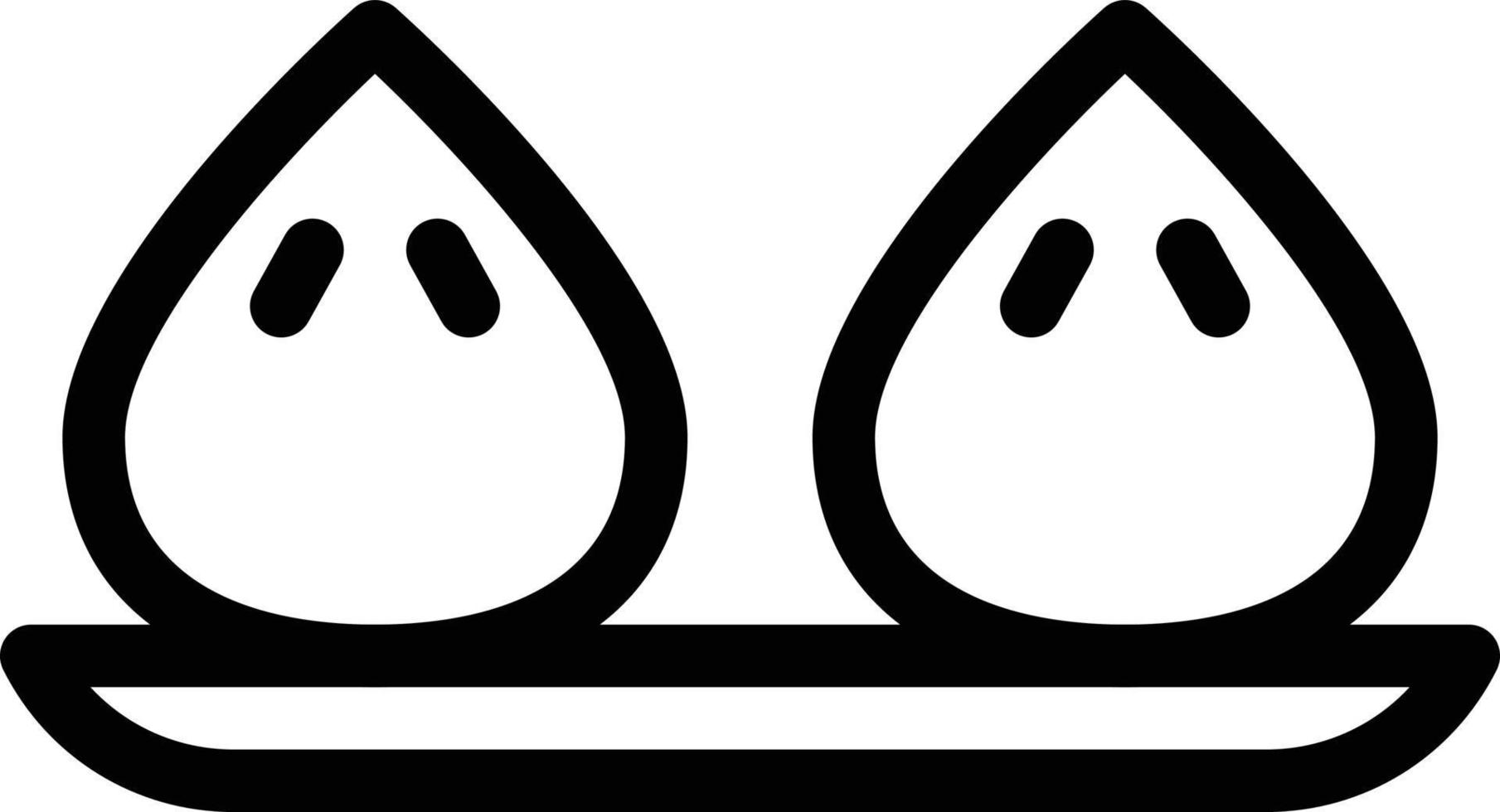 illustrazione vettoriale di gnocchi su uno sfondo simboli di qualità premium. icone vettoriali per il concetto e la progettazione grafica.