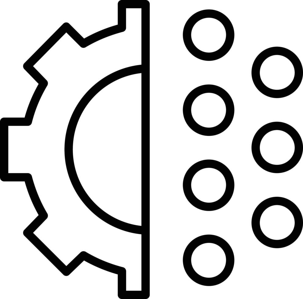 digitalizzazione linea icona vettore