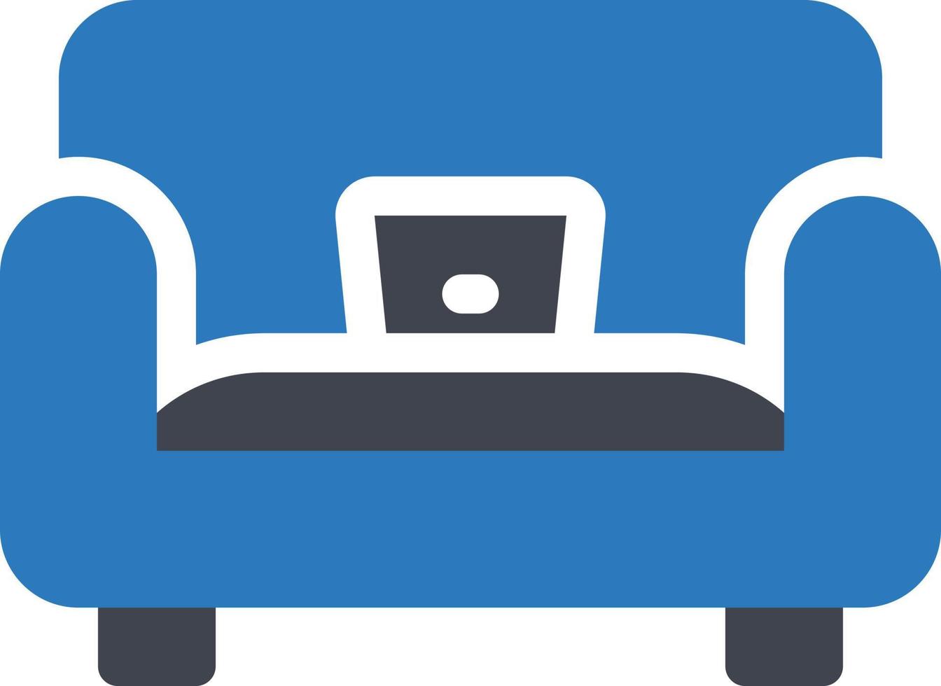 illustrazione vettoriale del divano su uno sfondo. simboli di qualità premium. icone vettoriali per il concetto e la progettazione grafica.