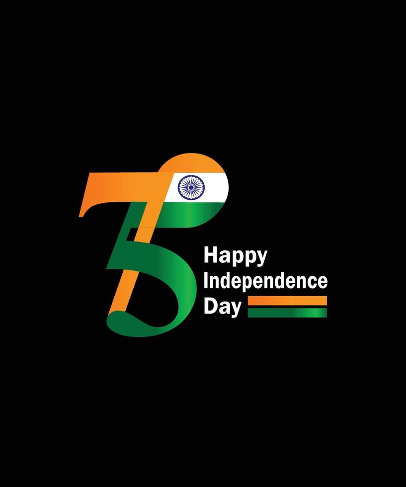 buon giorno dell'indipendenza india vettore
