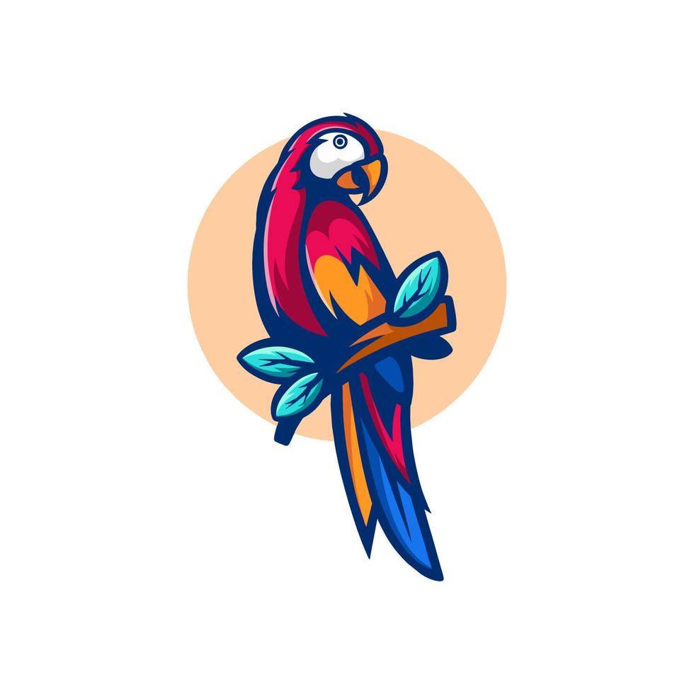 pappagallo uccello personaggio illustrazione vettore