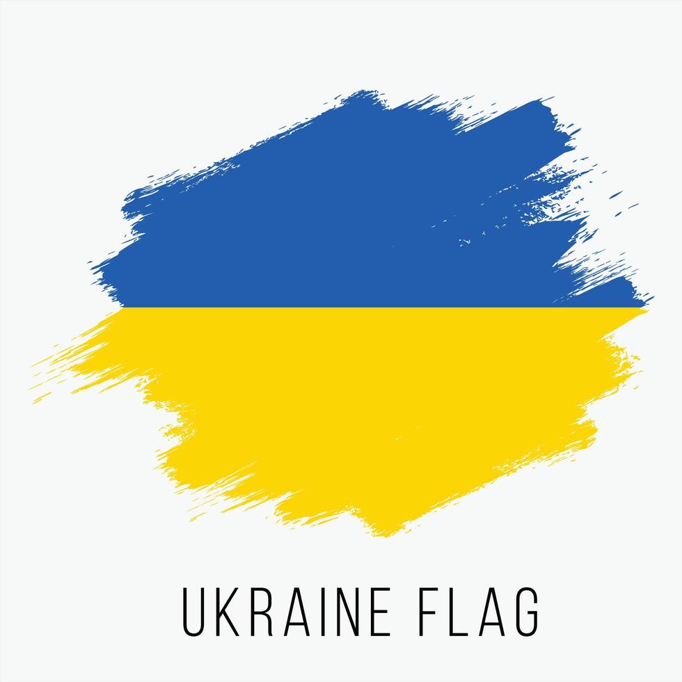 grunge Ucraina vettore bandiera