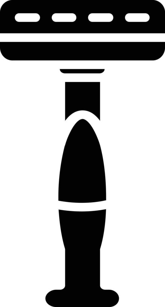 icona del glifo del rasoio vettore