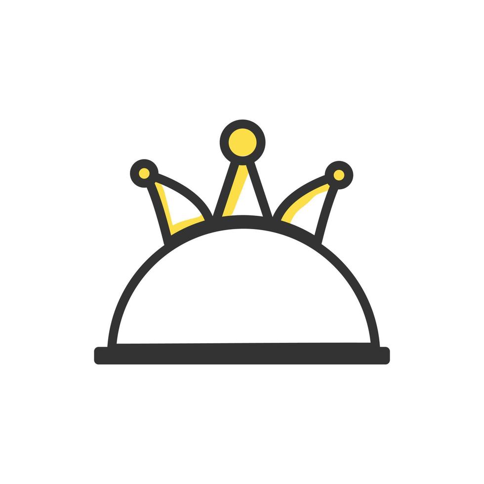 ristorante re logo icona, dello chef corona e cappello. vettore