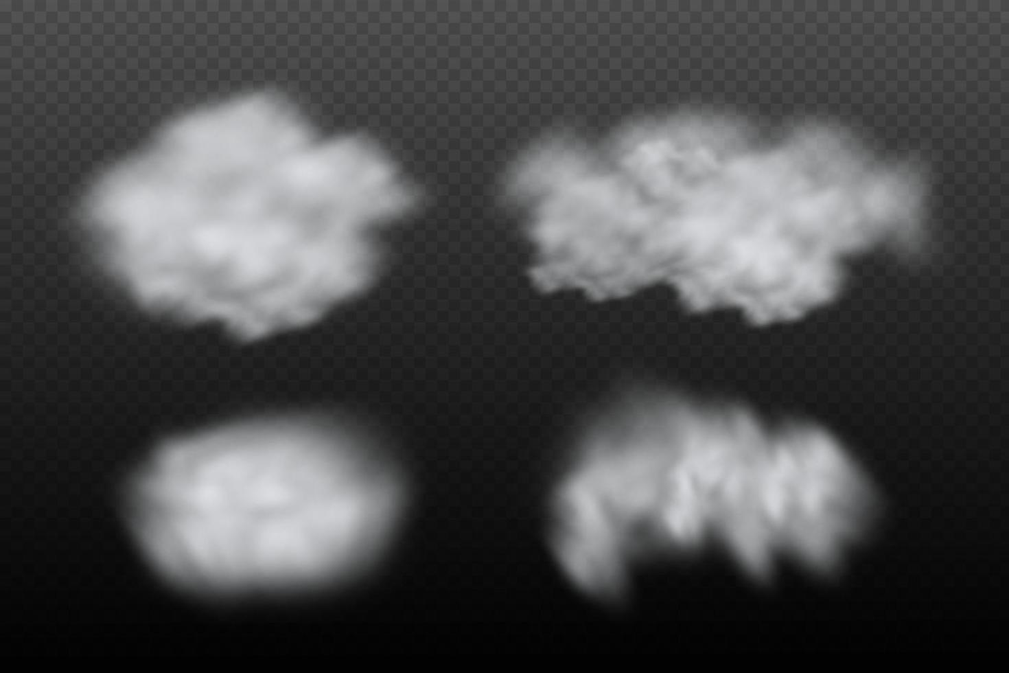 vettore illustrazione nuvole e polvere.