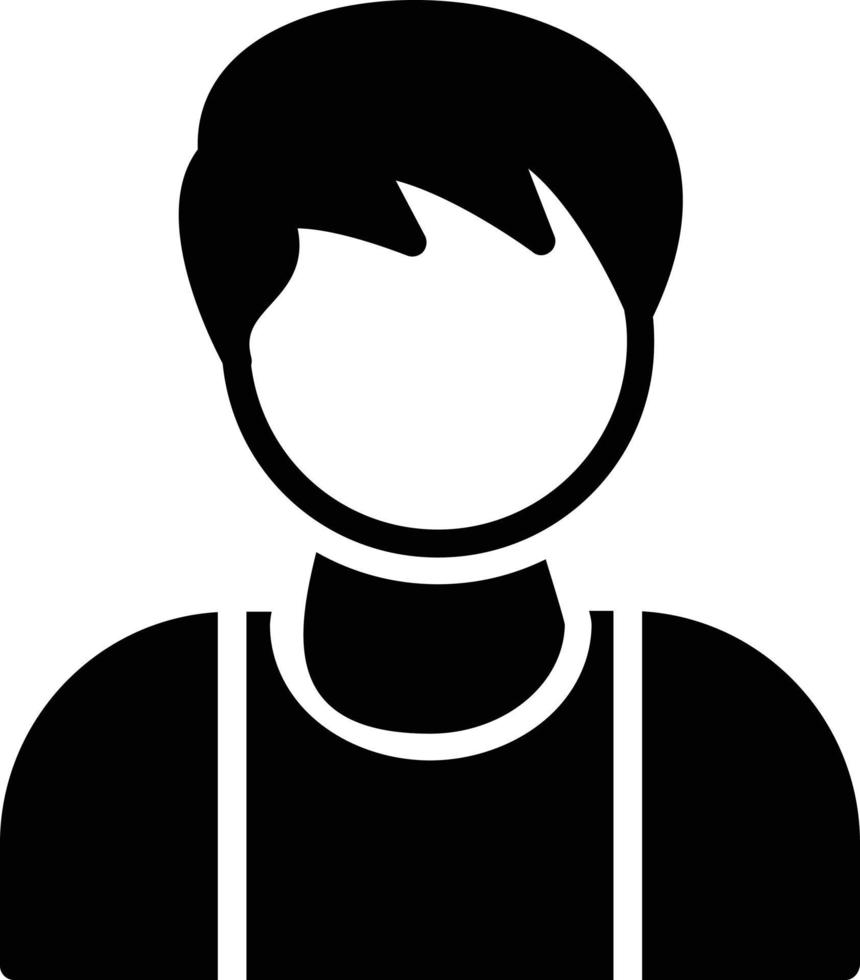 icona del glifo utente vettore