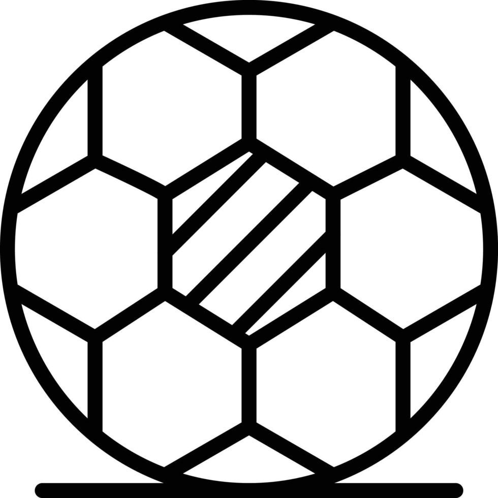 icona della linea di calcio vettore
