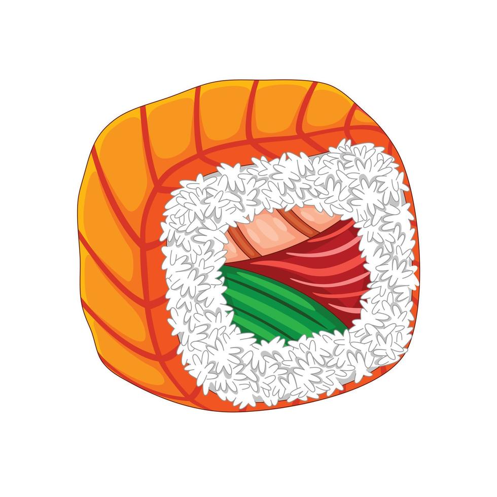 Sushi giapponese cibo vettore illustrazione
