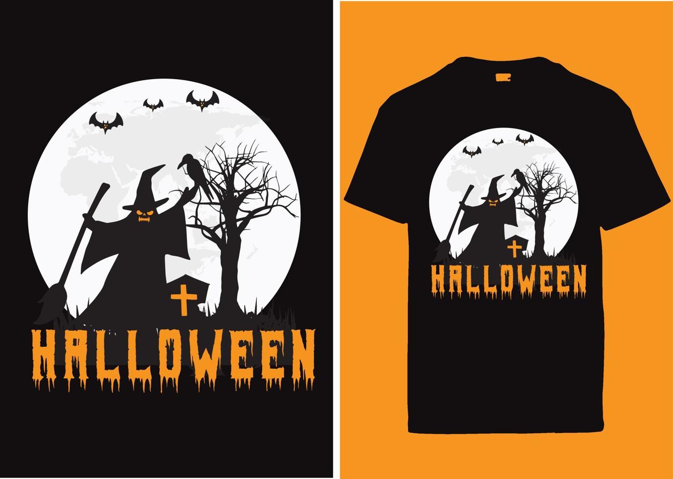 Halloween Vintage ▾ tipografia maglietta design vettore