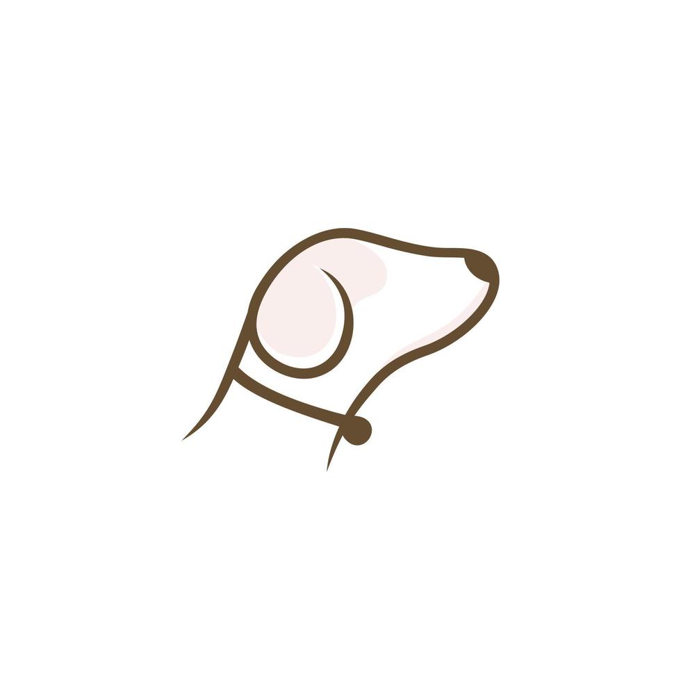 vettore di disegno del logo del cane