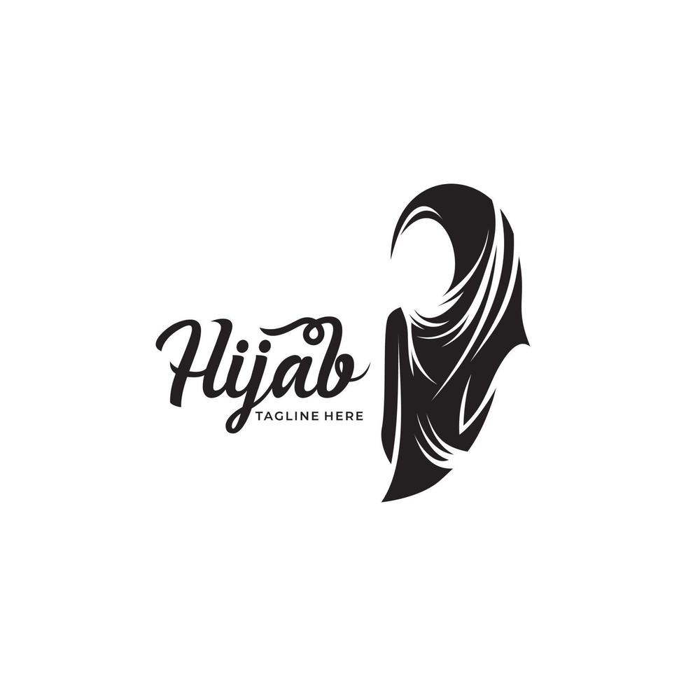 bellezza hijab logo disegni vettore muslimah moda logo modello