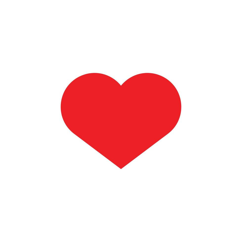 eps10 rosso vettore cuore pieno icona isolato su bianca sfondo. amore solido simbolo nel un' semplice piatto di moda moderno stile per il tuo sito web disegno, logo, pittogramma, e mobile applicazione