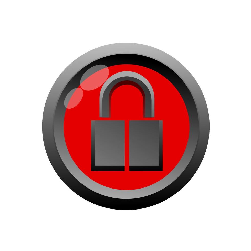 protezione serratura icona. con trasparente sfondo vettore