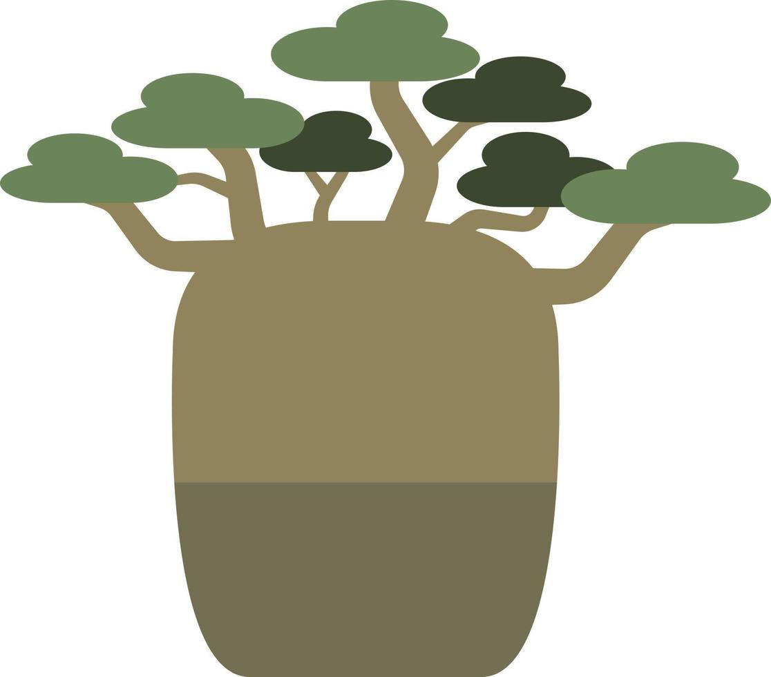 baobab albero illustrazione vettore