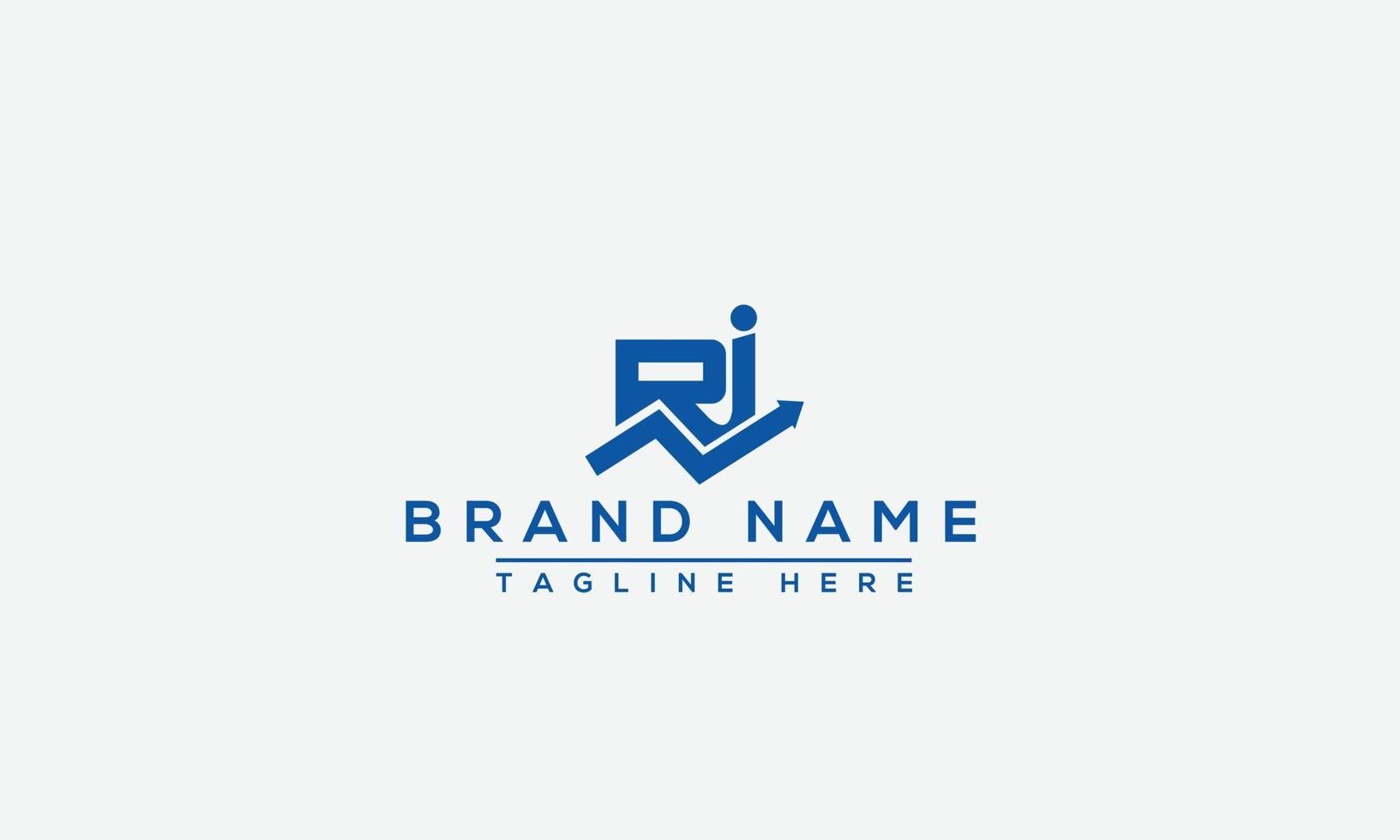 RI logo design modello vettore grafico il branding elemento