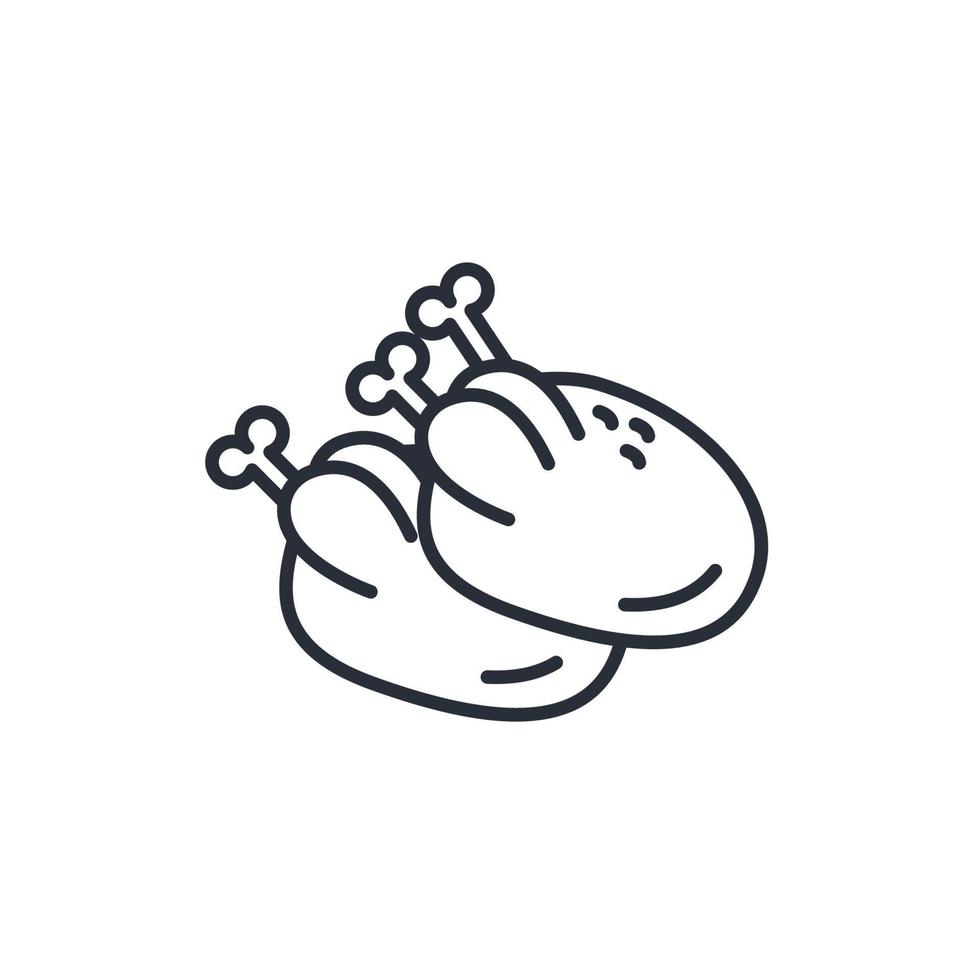 pollo icone simbolo vettore elementi per Infografica ragnatela