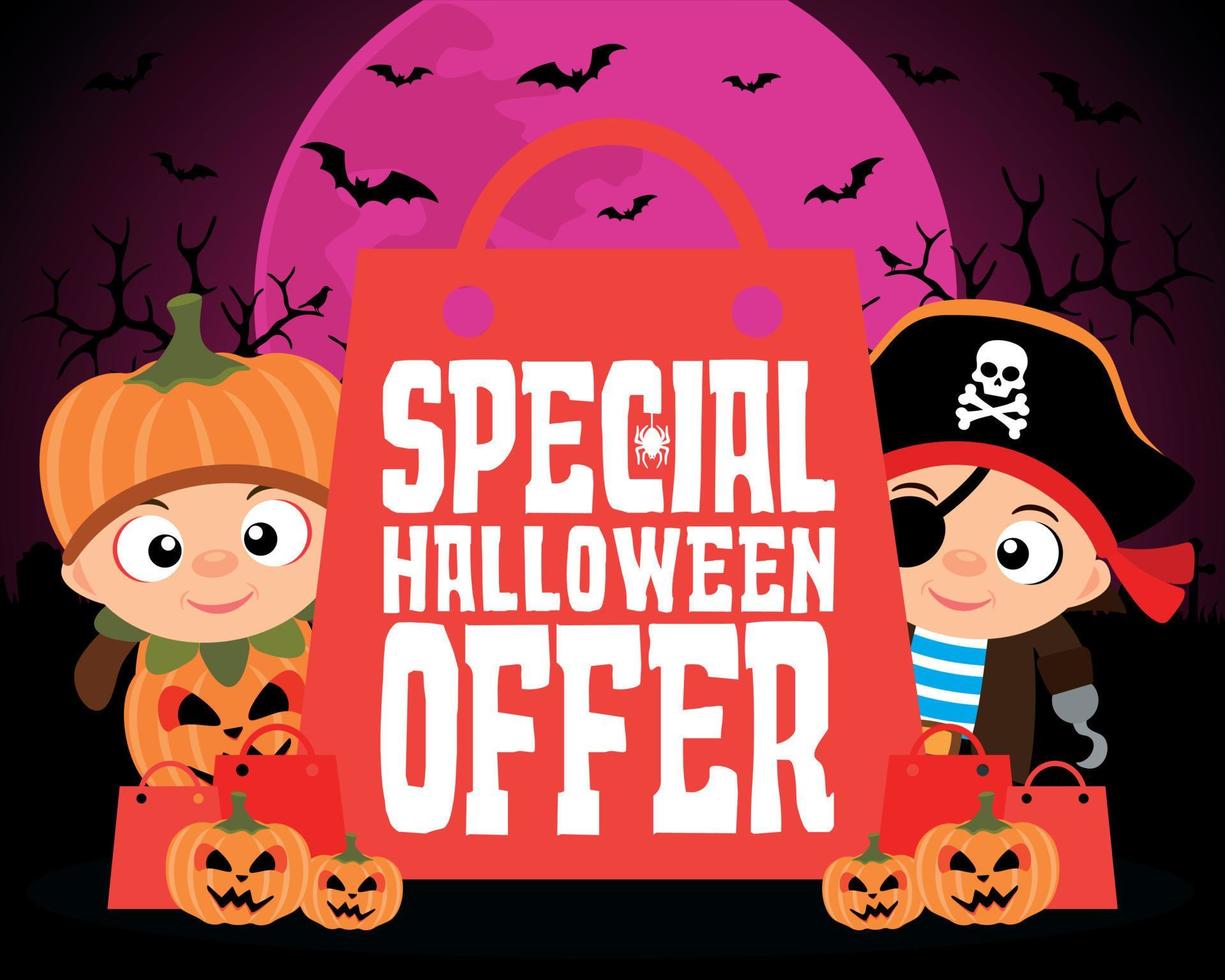 speciale Halloween offrire design sfondo vettore