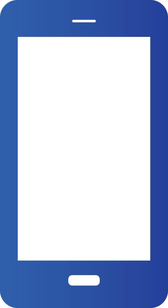 blu mobile icona vettore illustrazione