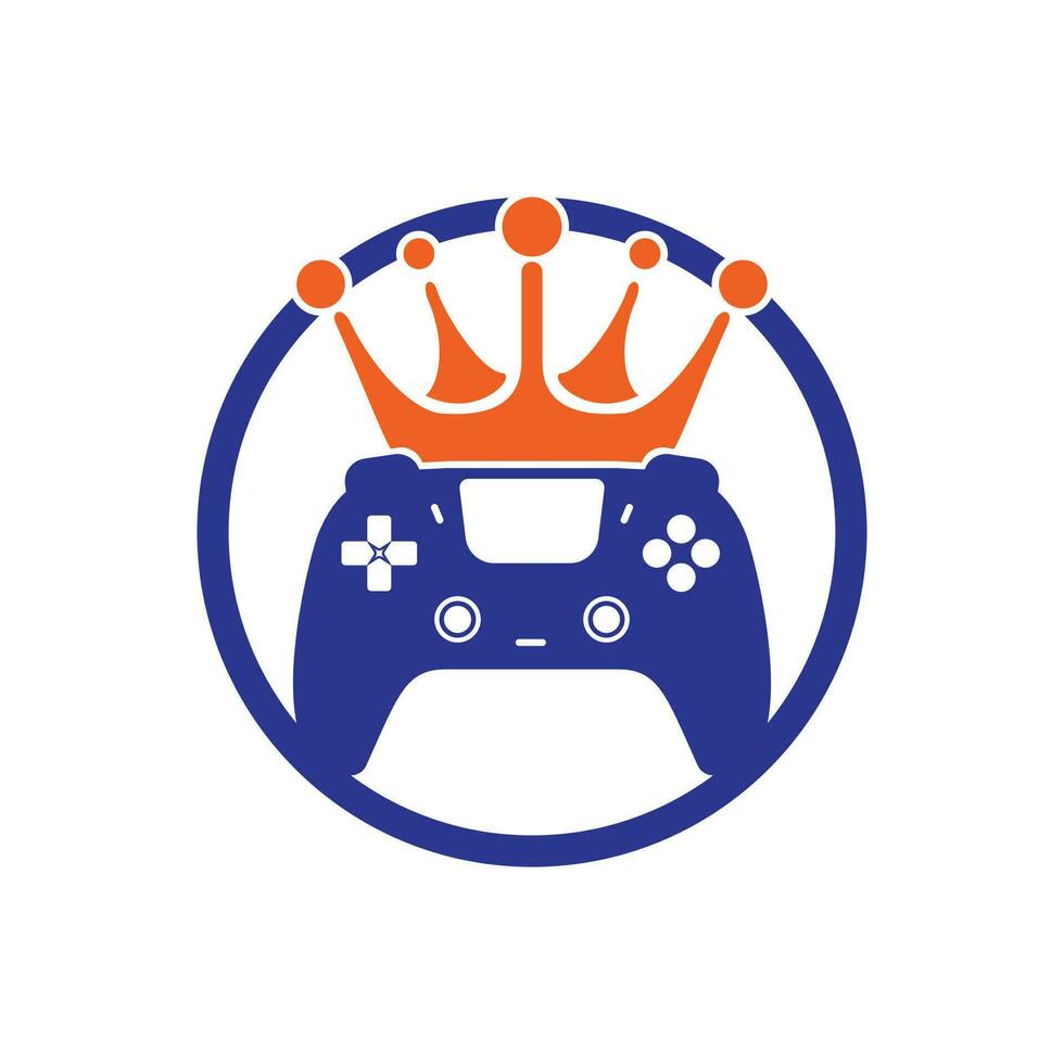 gioco re vettore logo design.