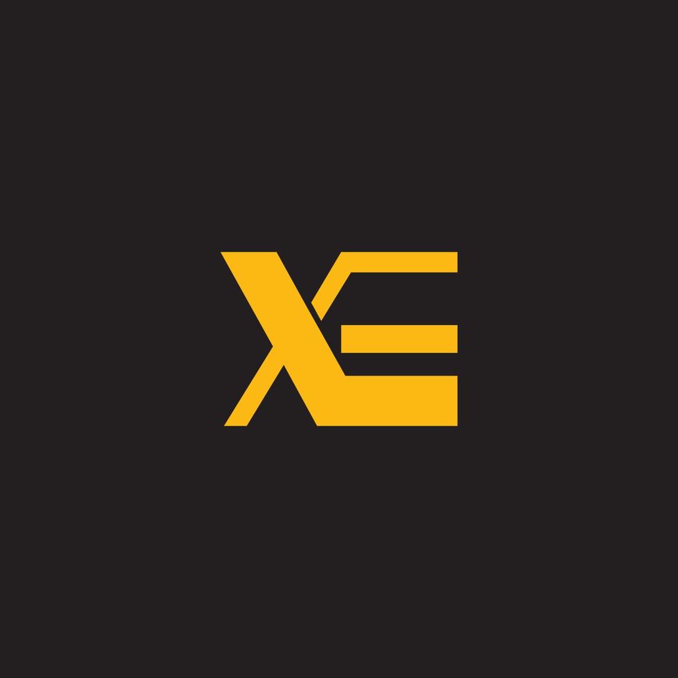 lettera xe . logo vettore