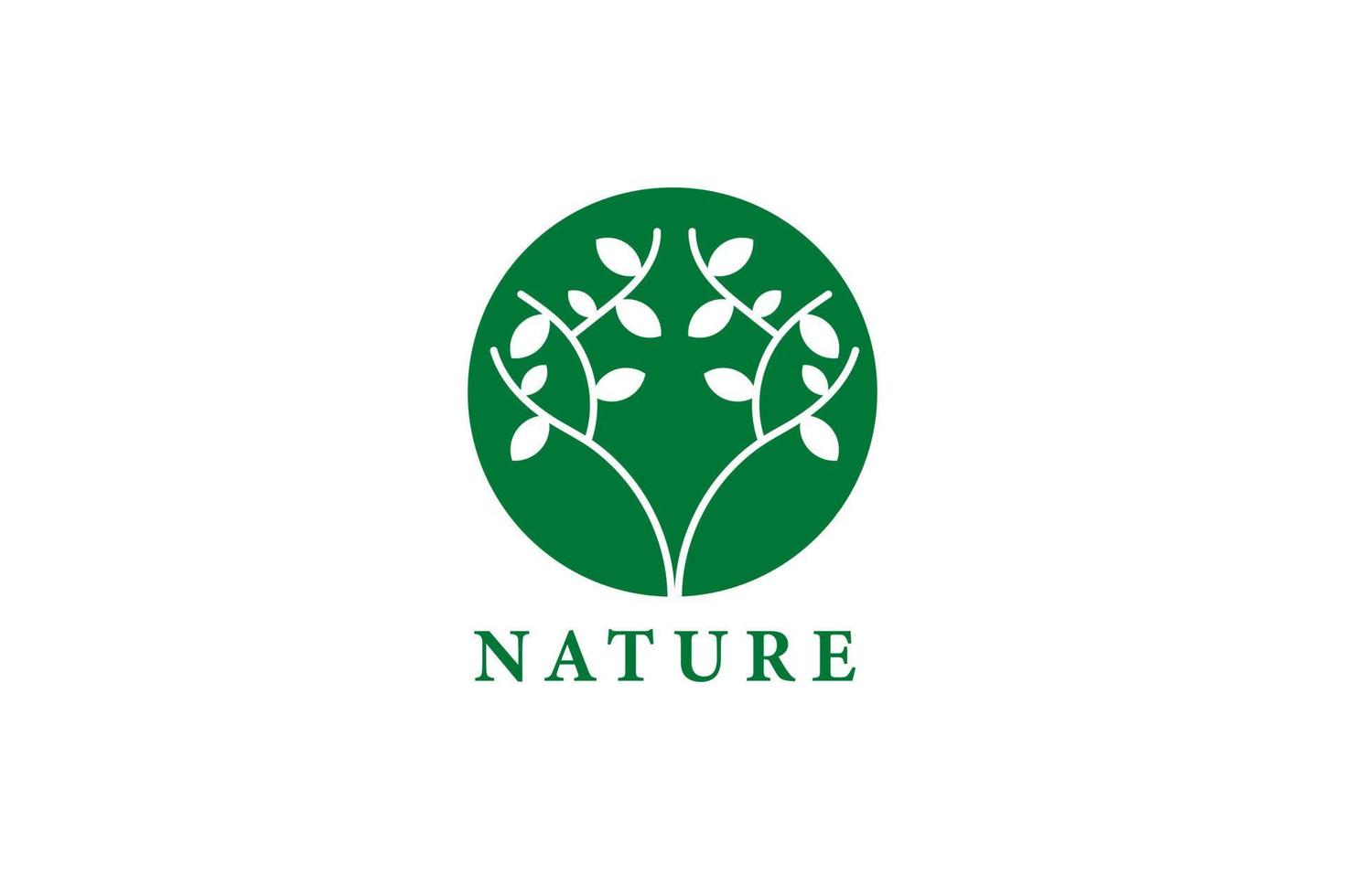 concetto organico creativo di simbolo della natura. logo eco aziendale astratto a base di erbe bio sanitario. cibo fresco, confezione circolare, flora di bellezza, icona della farmacia. logotipo di identità aziendale, progettazione grafica aziendale vettore