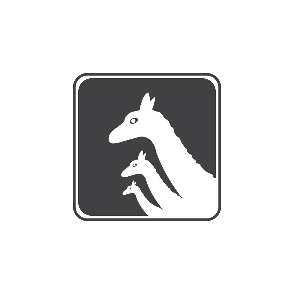 giraffa icona vettore illustrazione simbolo design