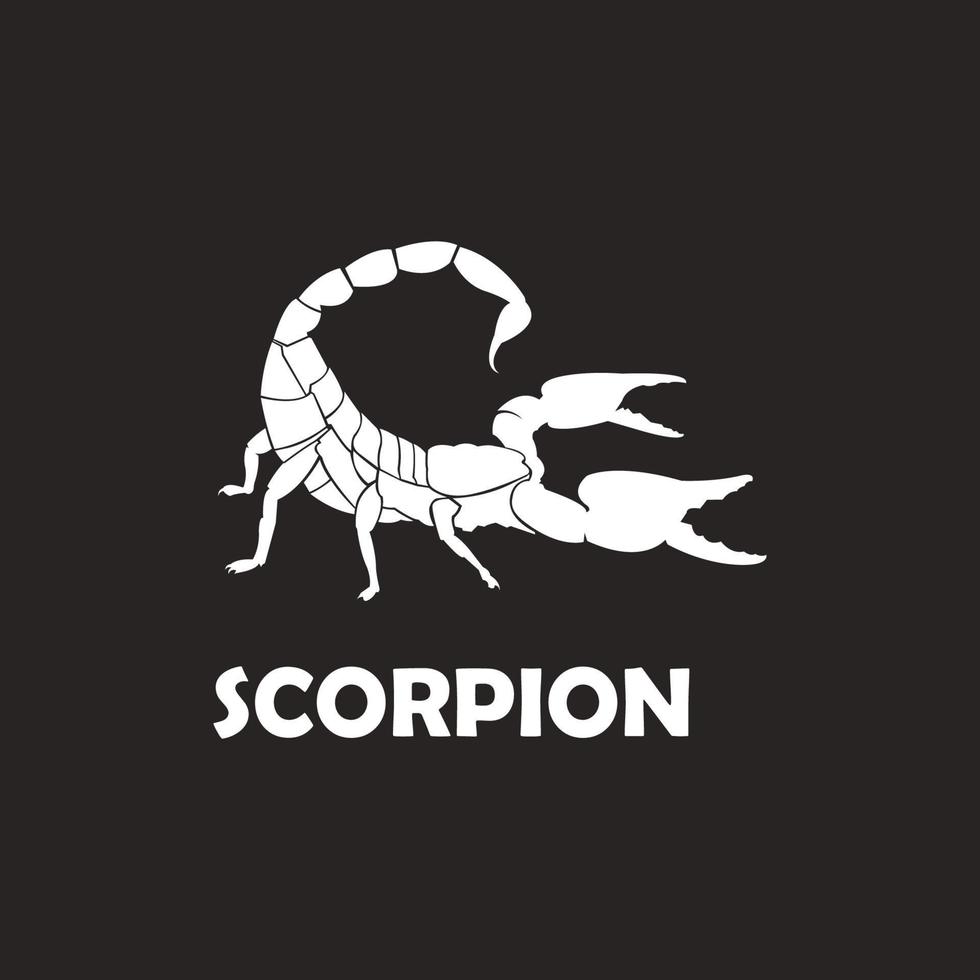 vettore logo scorpione