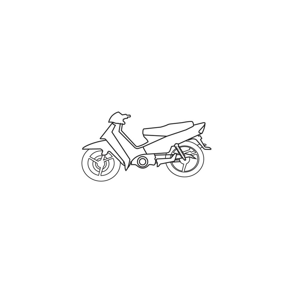 motocicletta icona. vettore