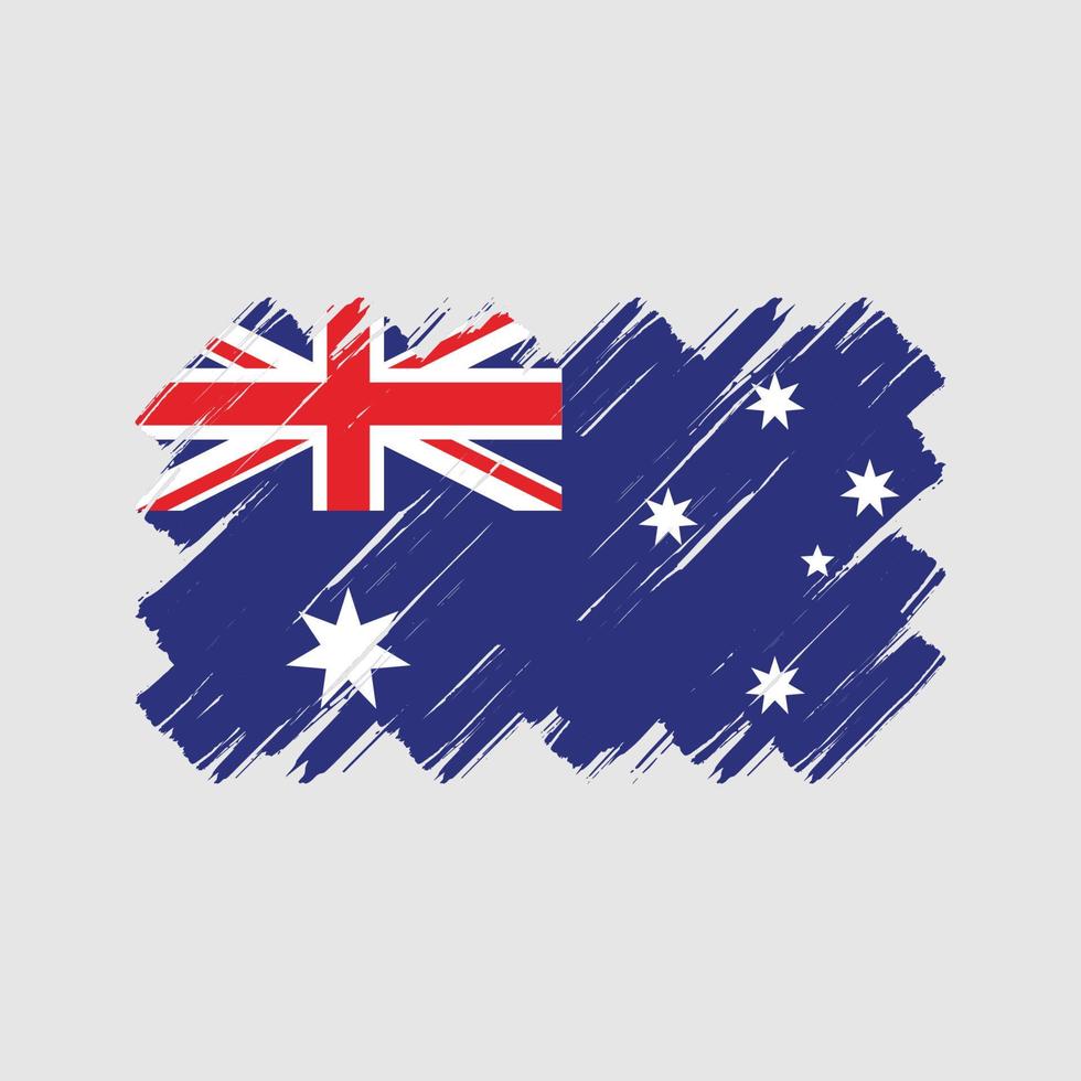 pennellate bandiera australia. bandiera nazionale vettore