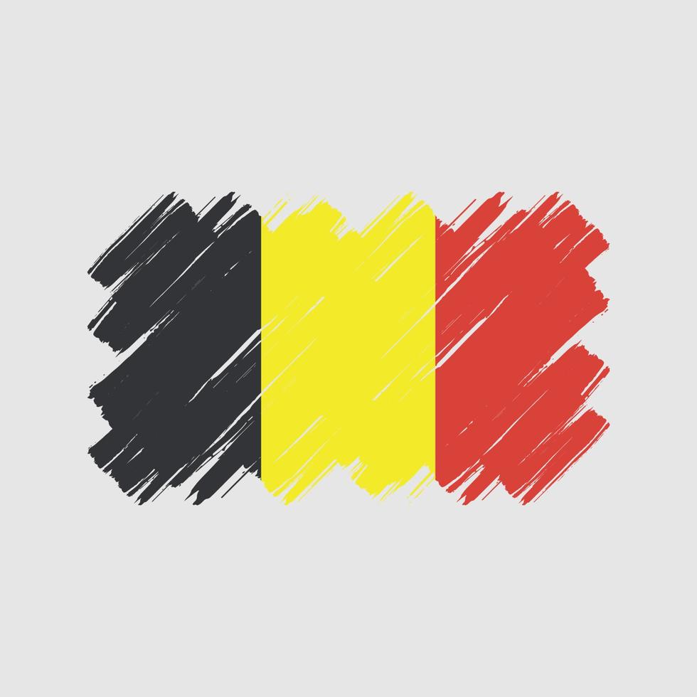 pennellate bandiera belgio. bandiera nazionale vettore