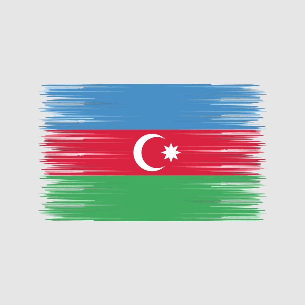 pennello bandiera azerbaigian. bandiera nazionale vettore