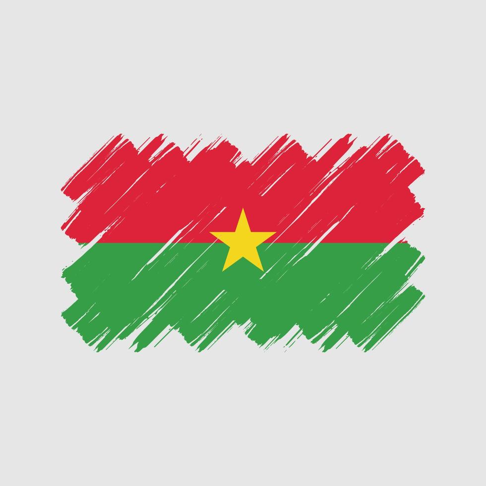 pennellate bandiera burkina faso. bandiera nazionale vettore