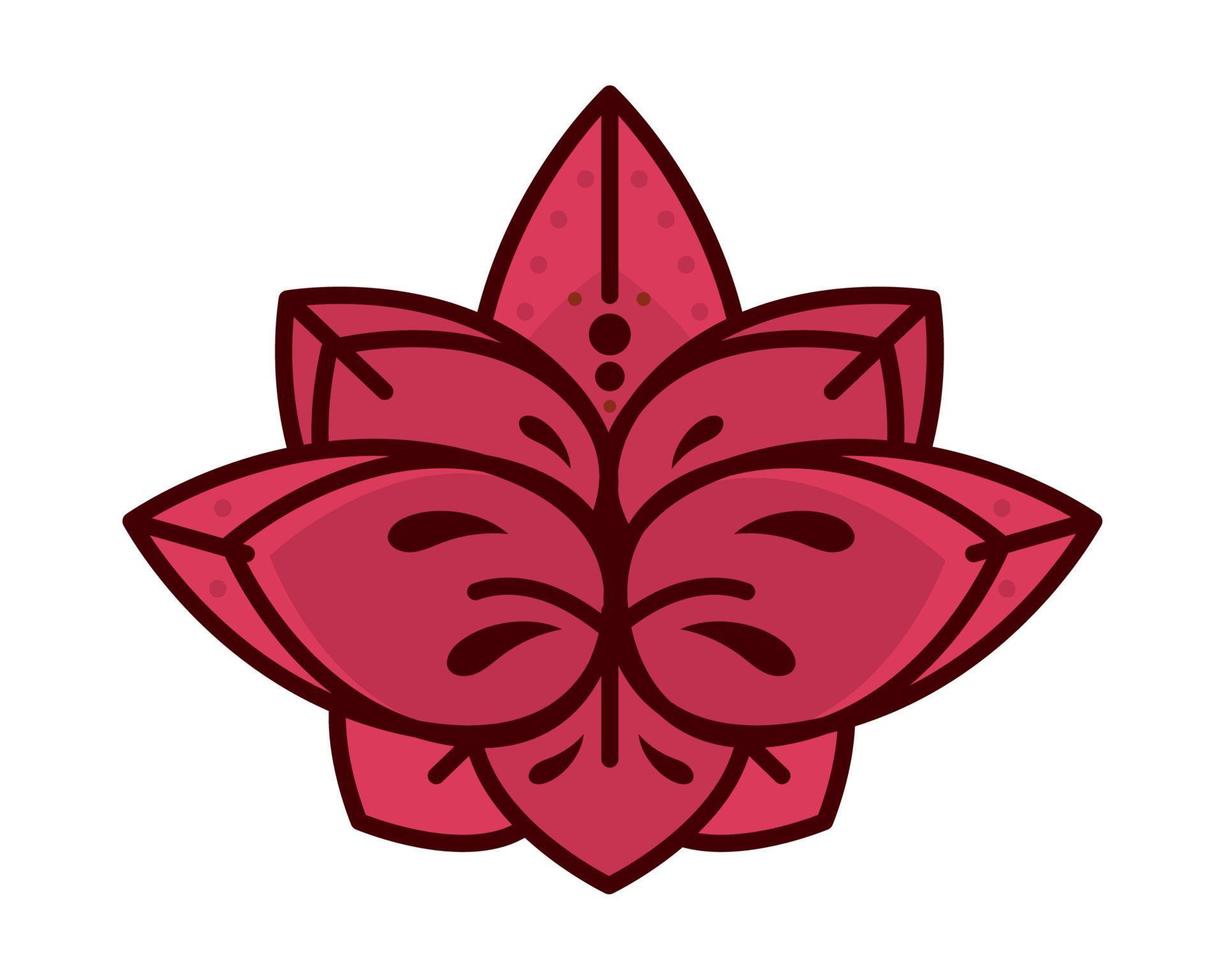 decorazione del fiore di loto vettore