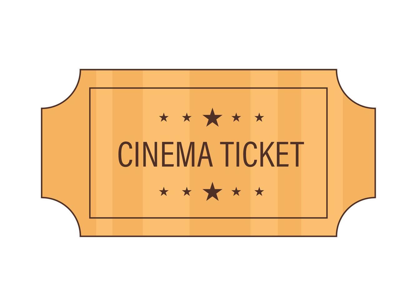 film cinema biglietto vettore