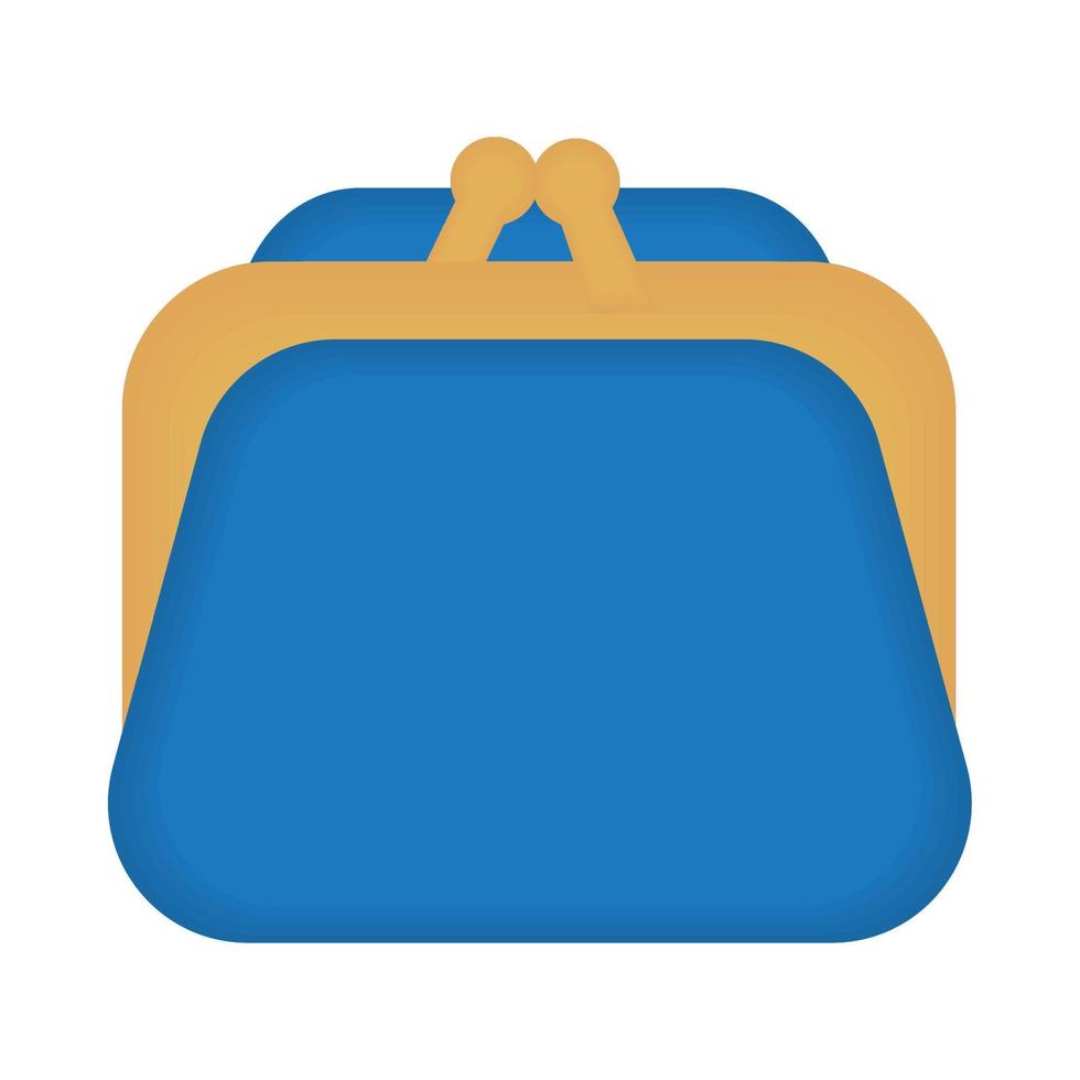 blu borsa cartone animato vettore