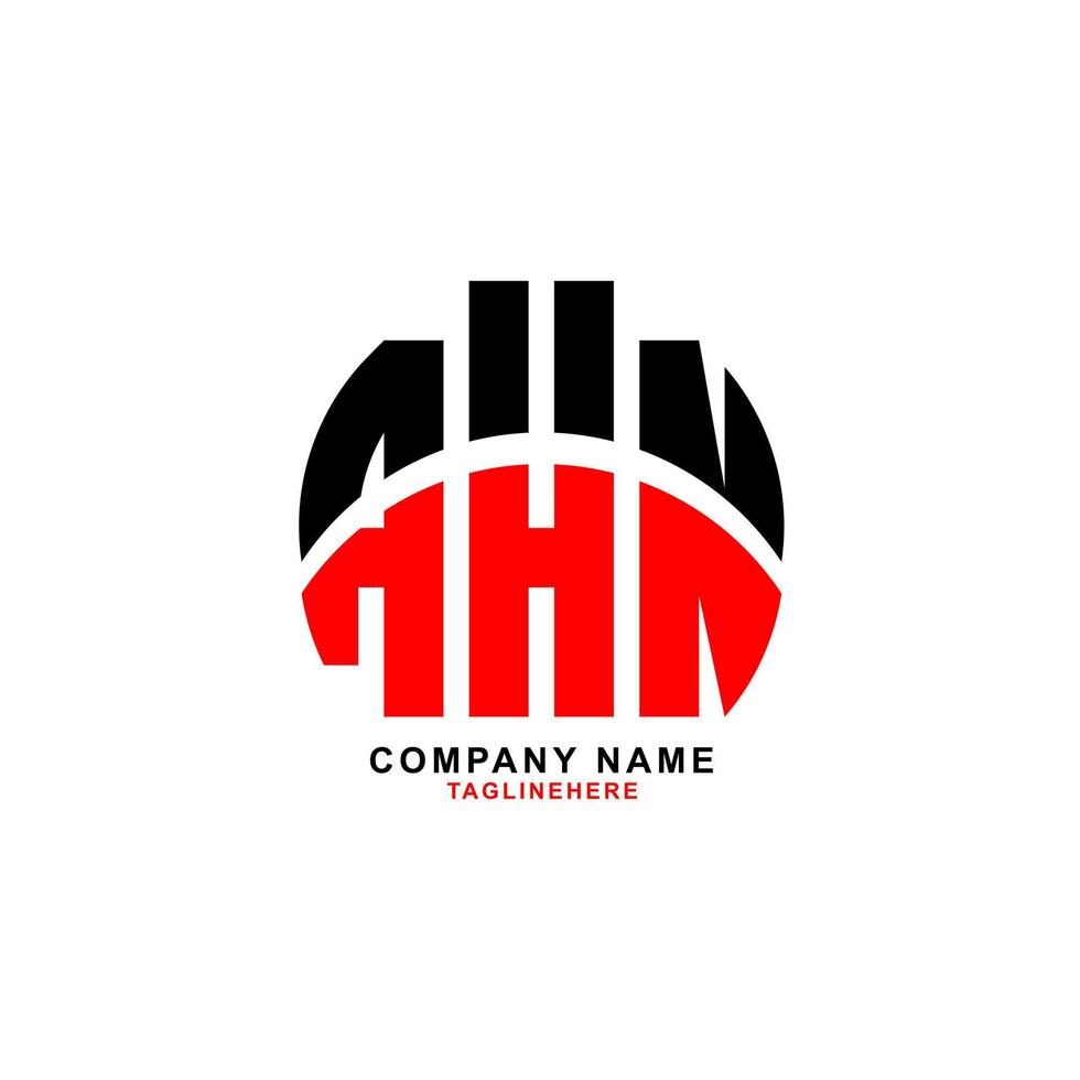 creativo ahn lettera logo design con bianca sfondo vettore