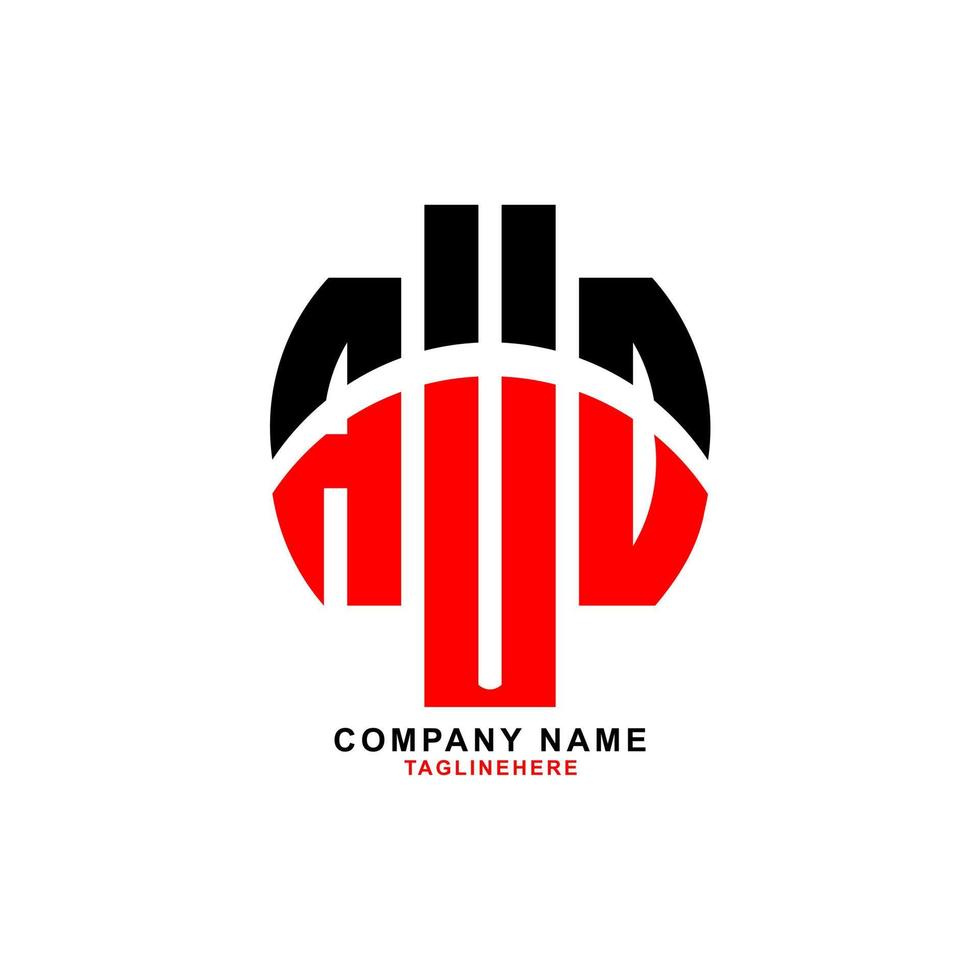 creativo auo lettera logo design con bianca sfondo vettore