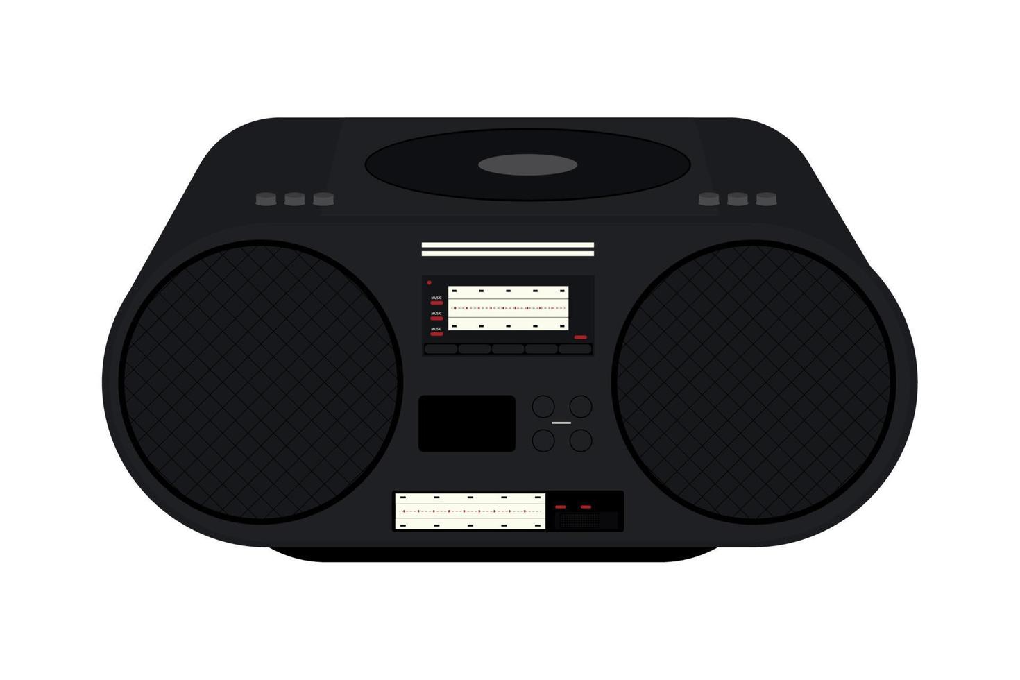 astratto Radio icona con metà tono sfondo vettore illustrazione