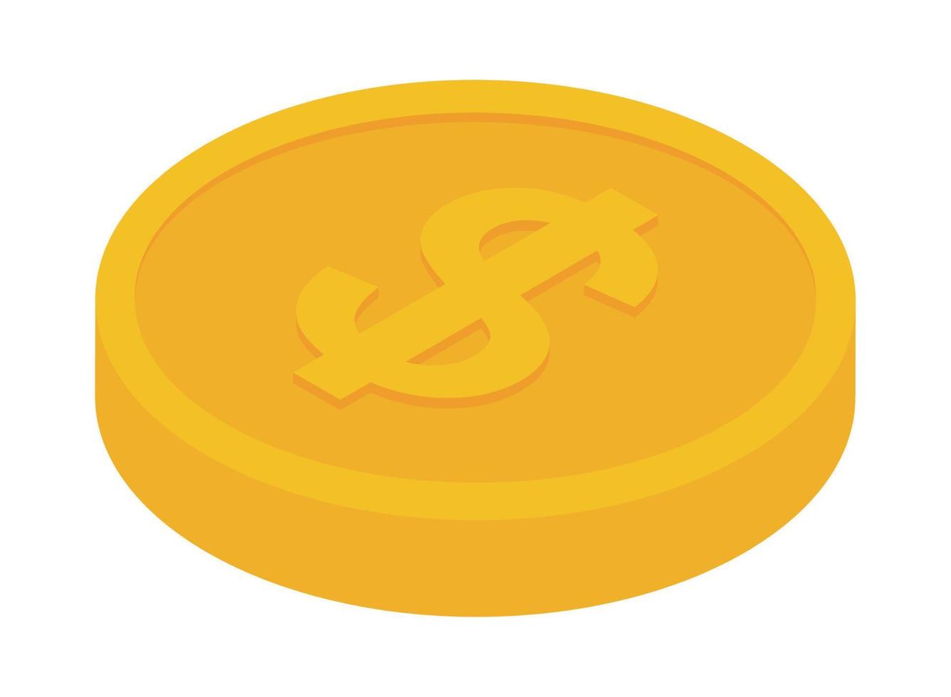 icona moneta moneta vettore