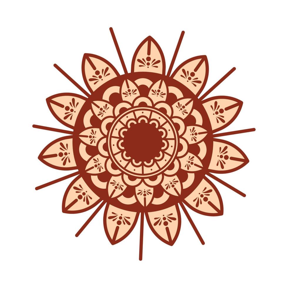 icona di decorazione mandala vettore