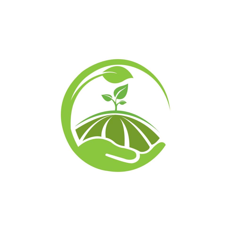 agricoltura logo design modello, logo modello, logo, logo disegno, natura logo, moderno e professionale logo design vettore