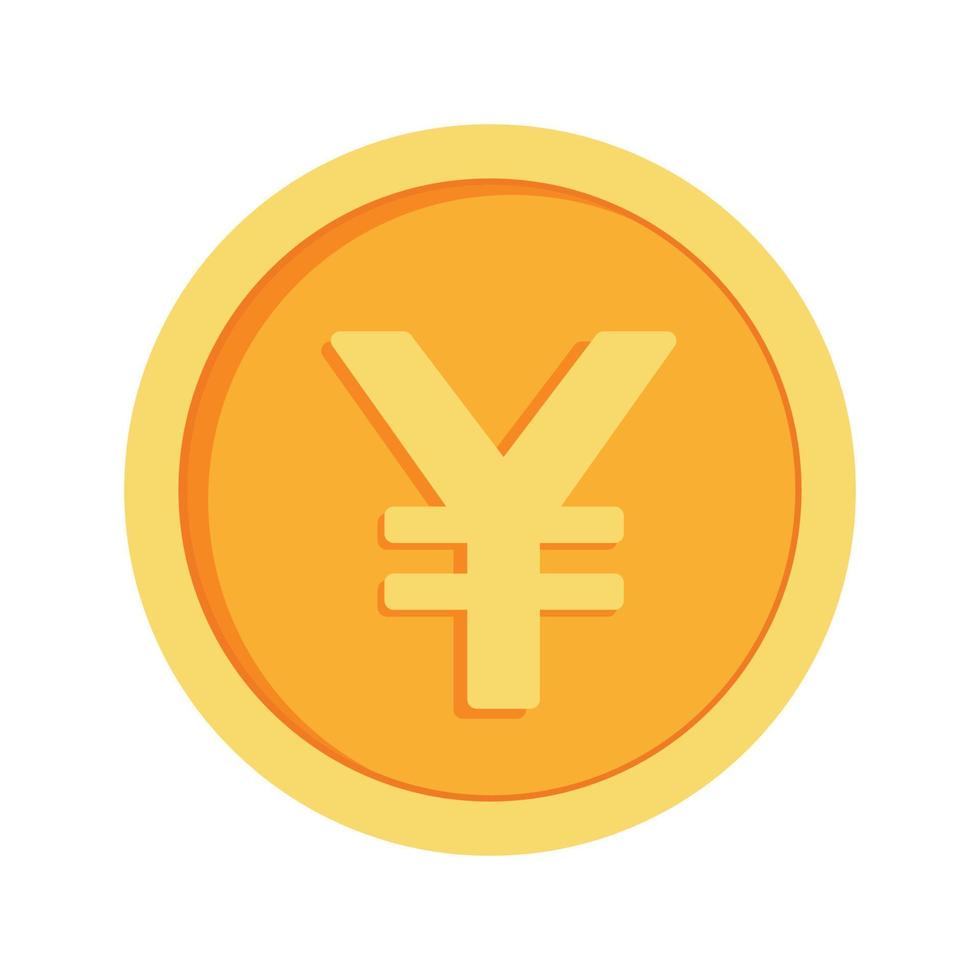 yen moneta icona clipart per attività commerciale e finanza giapponese i soldi nel animato elementi vettore illustrazione